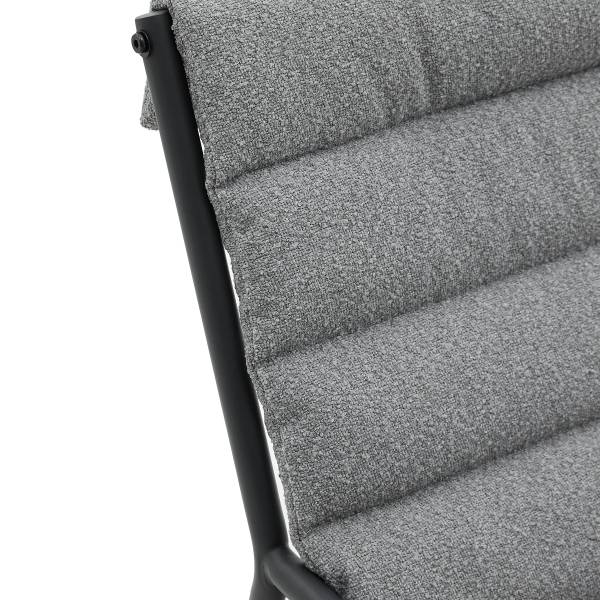Balkonset Wink 3-teilig Stahl / Bouclé - Anthrazit
