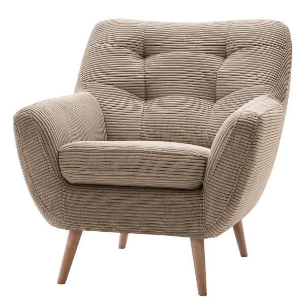 Sessel Fonzo Cordstoff Poppy: Taupe