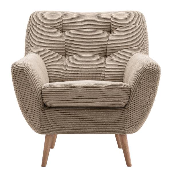 Sessel Fonzo Cordstoff Poppy: Taupe