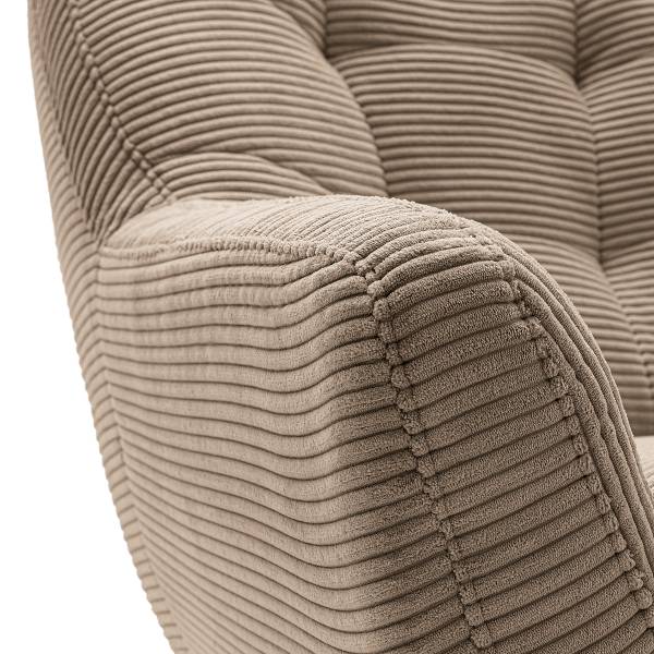Sessel Fonzo Cordstoff Poppy: Taupe