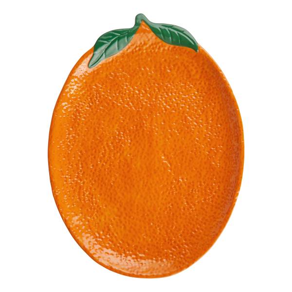 Piatto decorativo ORANGE Grès - Arancione scuro