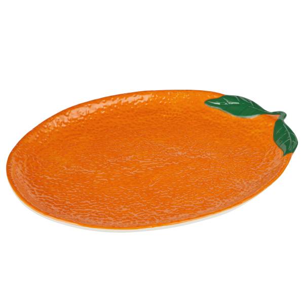 Piatto decorativo ORANGE Grès - Arancione scuro