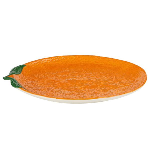 Piatto decorativo ORANGE Grès - Arancione scuro