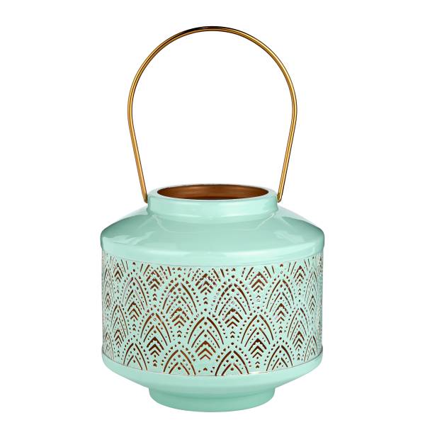 Laterne WABI SABI Eisen - Türkis
