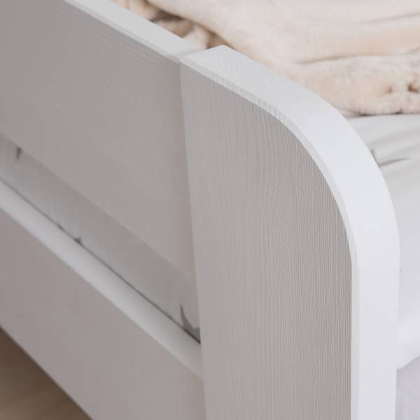 Houten bed Bennet met lade wit grenenhout - 120 x 200 cm - zonder lattenbodem & matras