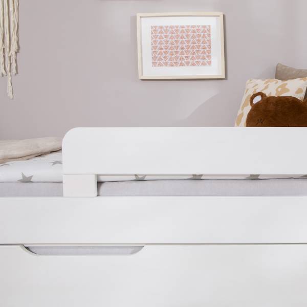 Houten bed Bennet met lade wit grenenhout - 120 x 200 cm - zonder lattenbodem & matras