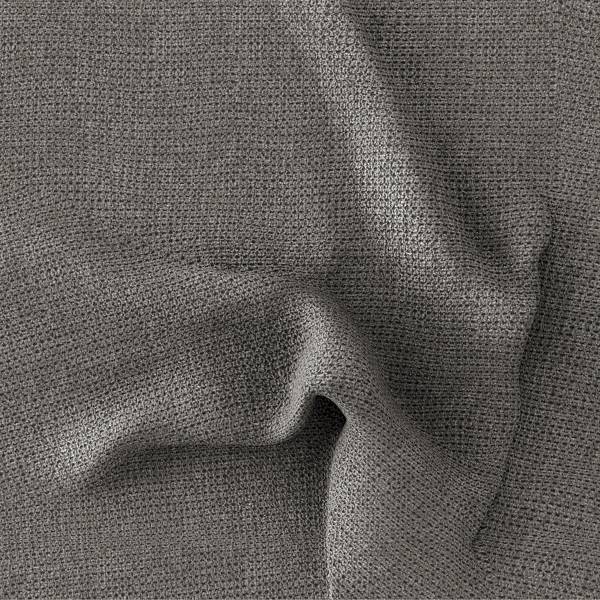 Canapé d’angle avec méridienne Wailima Tissu Porcia: Gris - Accoudoir monté à droite (vu de face) - Sans fonction couchage