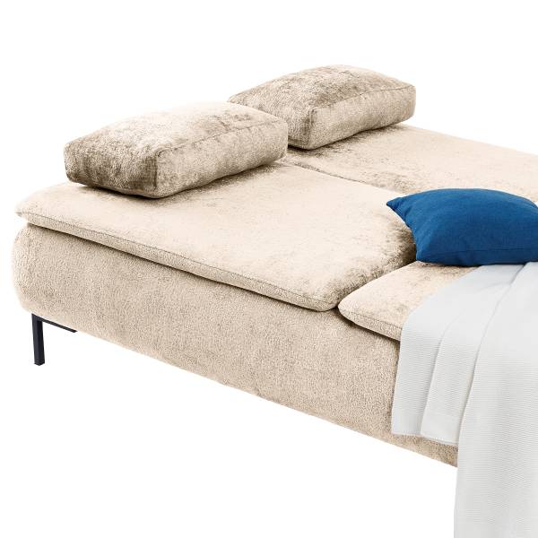 Divano letto boxspring Arizar Ciniglia Lorin: beige