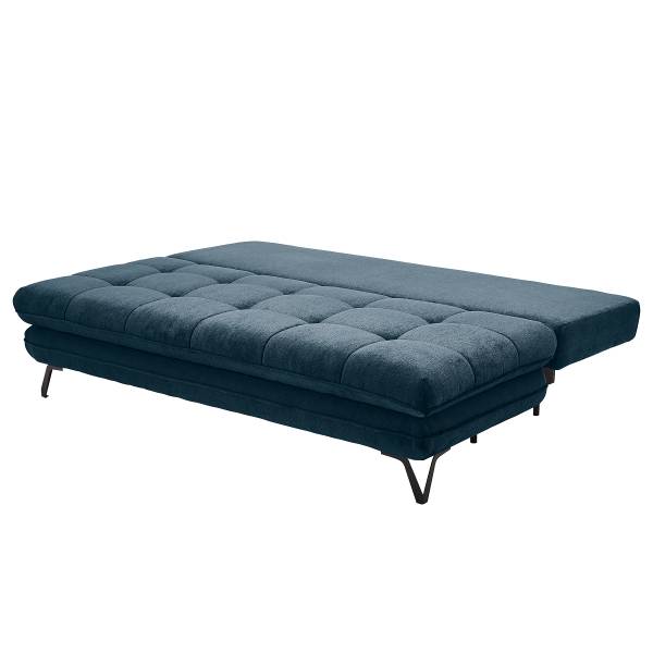 Divano letto Lonca Ciniglia Aponi: blu scuro