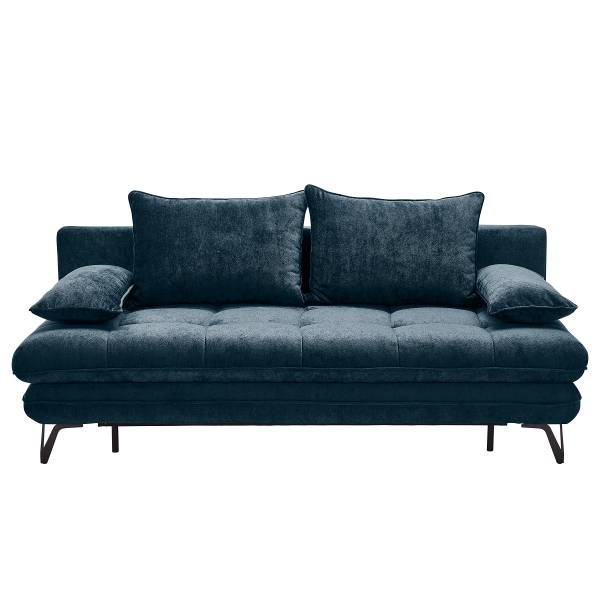 Divano letto Lonca Ciniglia Aponi: blu scuro