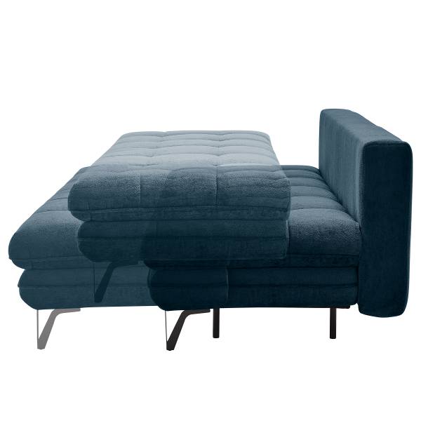 Divano letto Lonca Ciniglia Aponi: blu scuro