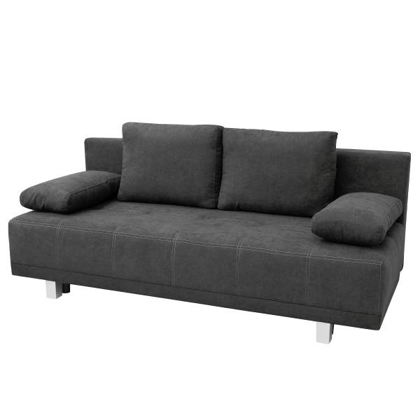 Canapé convertible Lipela Microfibre Sole: Graphite