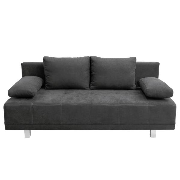Canapé convertible Lipela Microfibre Sole: Graphite