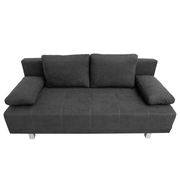 Canapé convertible Lipela Microfibre Sole: Graphite