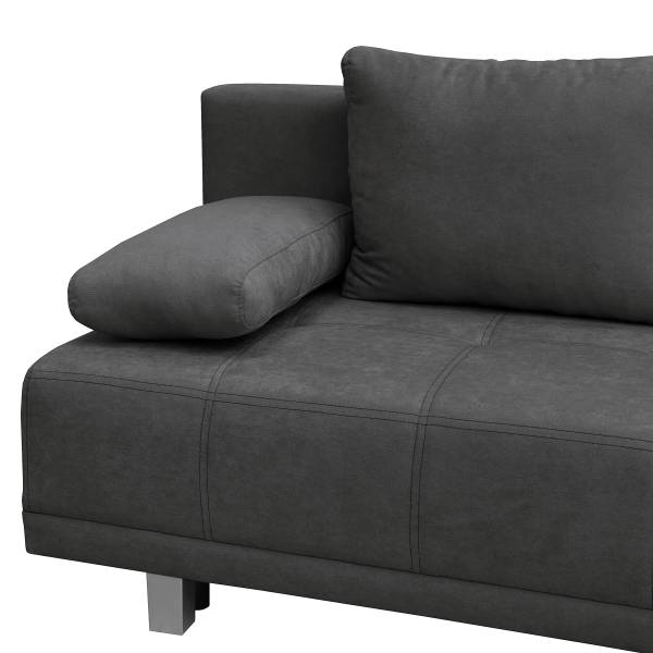 Canapé convertible Lipela Microfibre Sole: Graphite