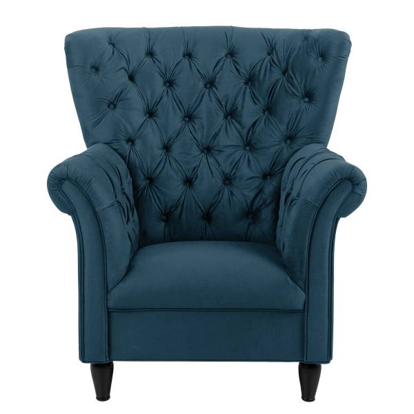 Poltrona Cabeza Velluto Onoli: color blu marino