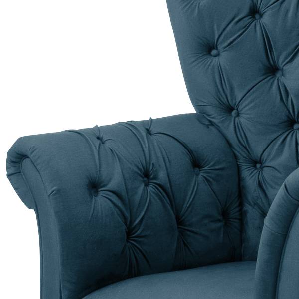 Poltrona Cabeza Velluto Onoli: color blu marino