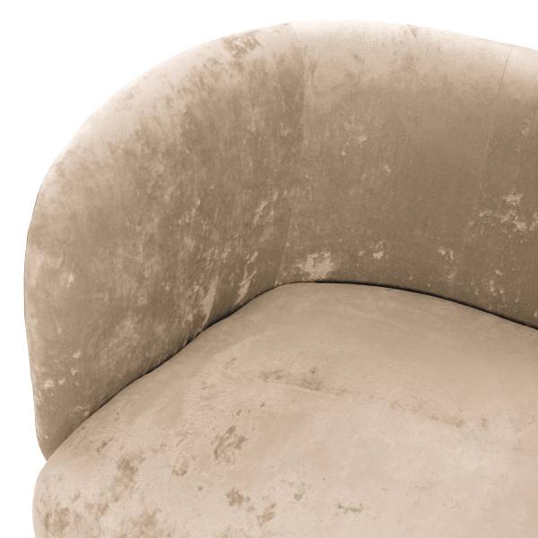 2-Sitzer Sofa Taliva Samt - Beige