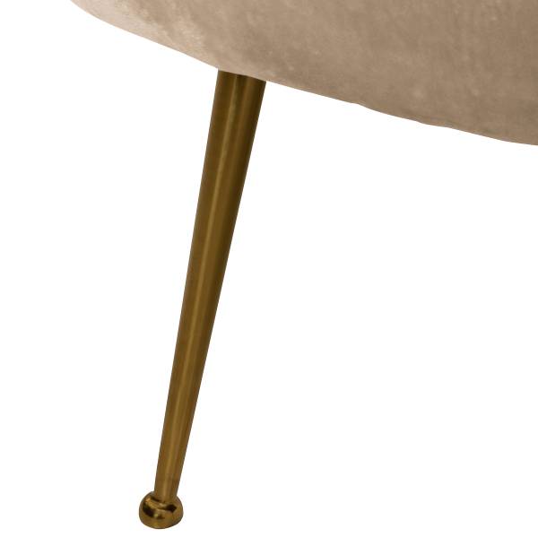 2-Sitzer Sofa Taliva Samt - Beige