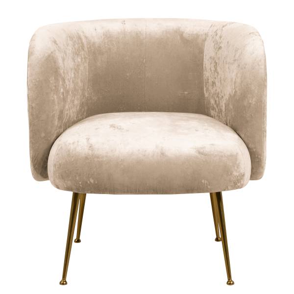 Fauteuil Taliva fluweel - beige