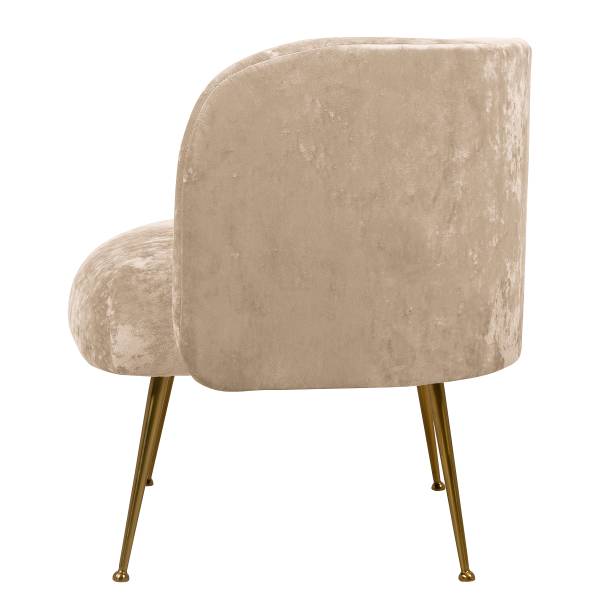 Fauteuil Taliva fluweel - beige