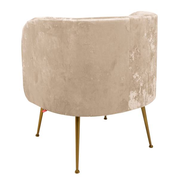 Fauteuil Taliva fluweel - beige