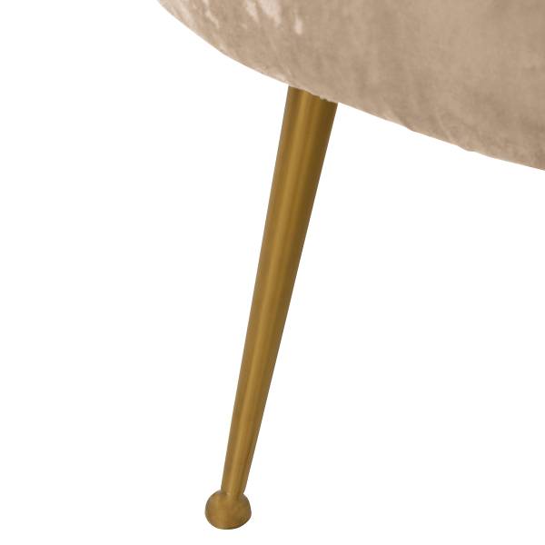 Fauteuil Taliva fluweel - beige