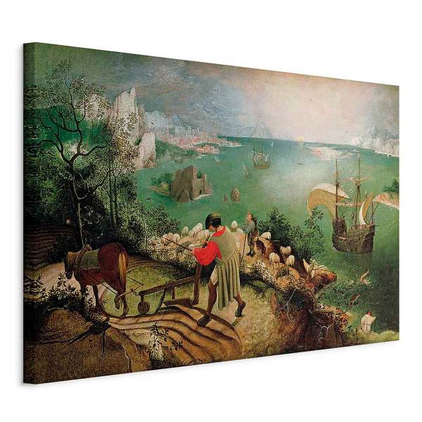 Leinwandbild Landscape with Fall Icarus 90 x 60 cm