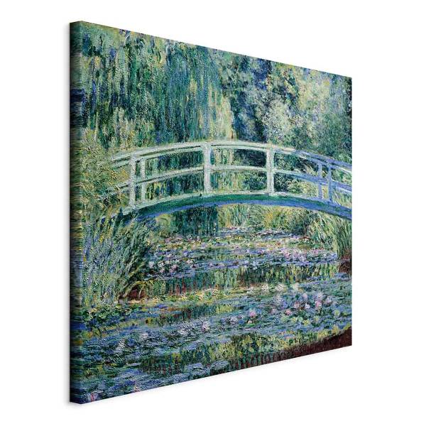 Leinwandbild Footbridge in Giverny 40 x 40 cm