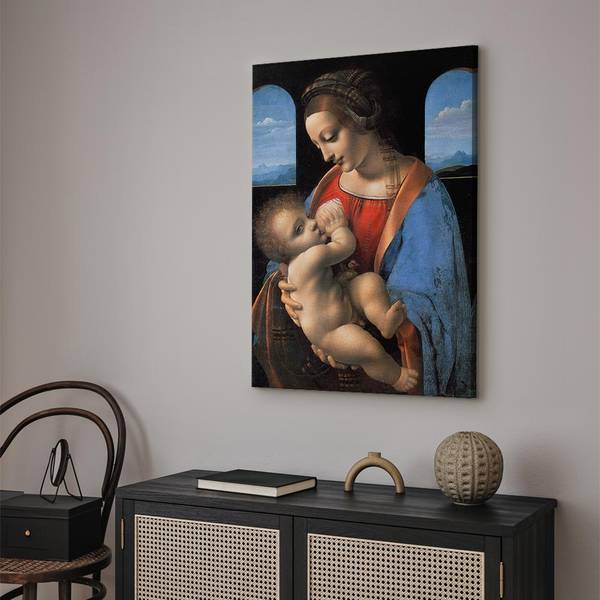 Canvas afbeelding Madonna Litta Leonardo Da Vinci - 40 x 60 cm