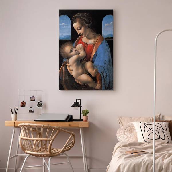 Canvas afbeelding Madonna Litta Leonardo Da Vinci - 40 x 60 cm