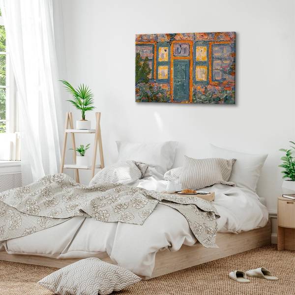 Quadro House in Sunlight Piet Mondrian - 120 x 80 cm