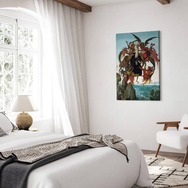 Quadro Torment of Saint Anthony Michelangelo - 60 x 90 cm