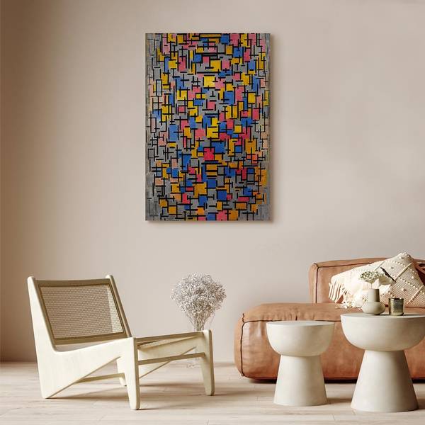 Canvas afbeelding Composition Piet Mondriaan - 80 x 120 cm