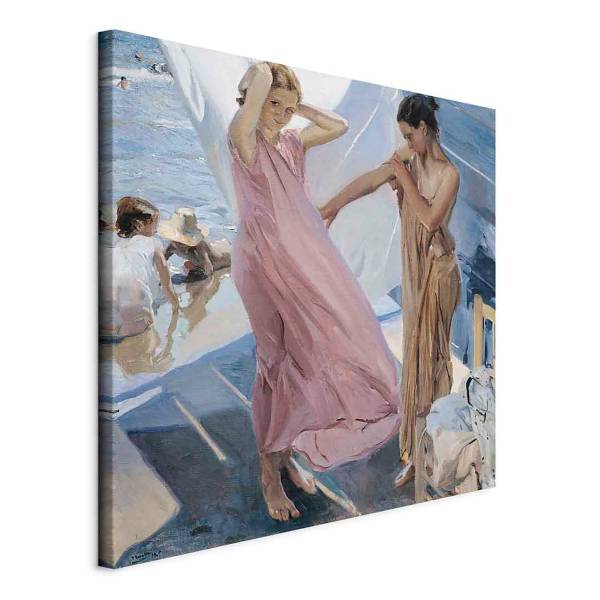 Quadro After Bathing Joaquín Sorolla y Bastida - 80 x 80 cm
