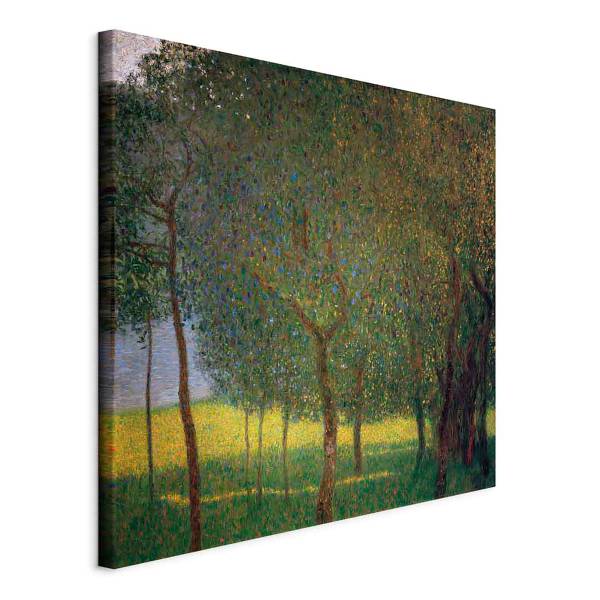 Leinwandbild Fruit trees on Attersee Gustav Klimt - 40 x 40 cm