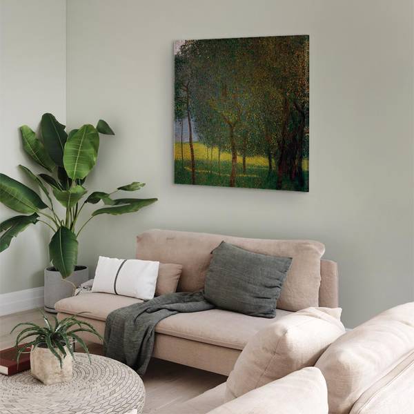 Leinwandbild Fruit trees on Attersee Gustav Klimt - 40 x 40 cm