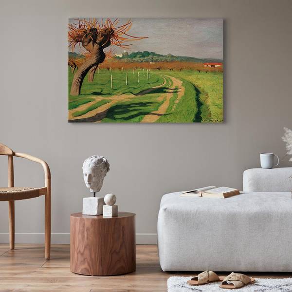 Canvas afbeelding Vallée de la Cagne Félix Vallotton - 120 x 80 cm