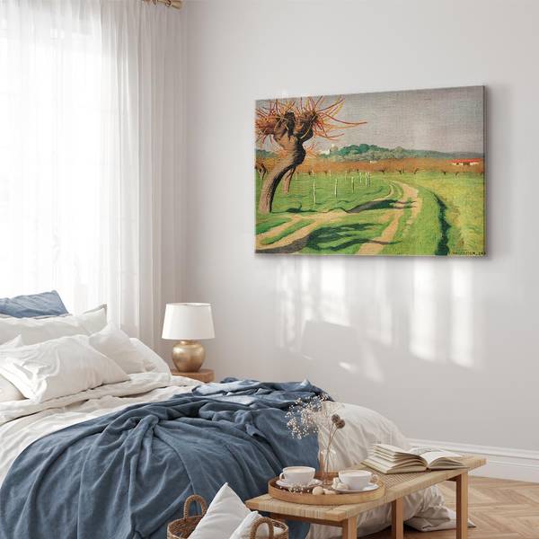 Canvas afbeelding Vallée de la Cagne Félix Vallotton - 120 x 80 cm