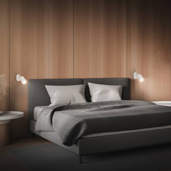 LED Wandleuchte Skaft Aluminium - Weiß