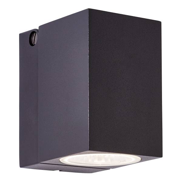 Lampada da parete LED Burk Alluminio / Vetro trasparente - 1 punti luce