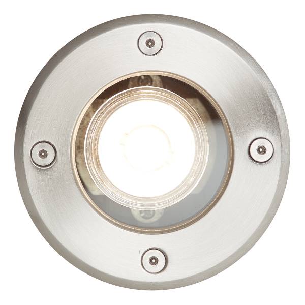 Lampada a incasso Itch rotonda Acciaio inox / ABS - 1 punto luce