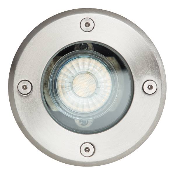 Lampada a incasso Itch rotonda Acciaio inox / ABS - 1 punto luce