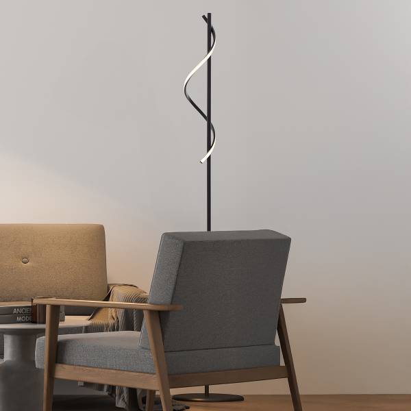 LED-Stehleuchte Eunice Silikon / Stahl - 1-flammig