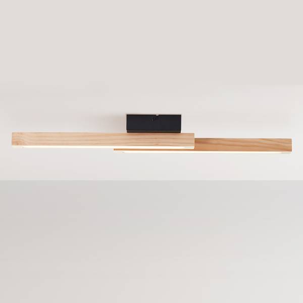 Lampada da soffitto LED Arion Pino parzialmente massello / Acciaio - 1 punto luce