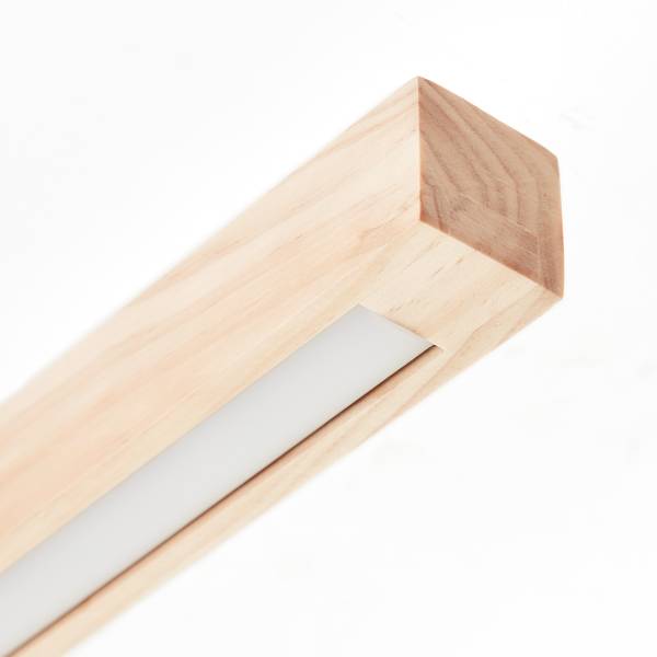 Lampada da soffitto LED Arion Pino parzialmente massello / Acciaio - 1 punto luce