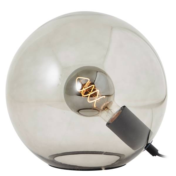 Lampada da tavolo Belado Vetro fumé / Acciaio - 1 punti luce