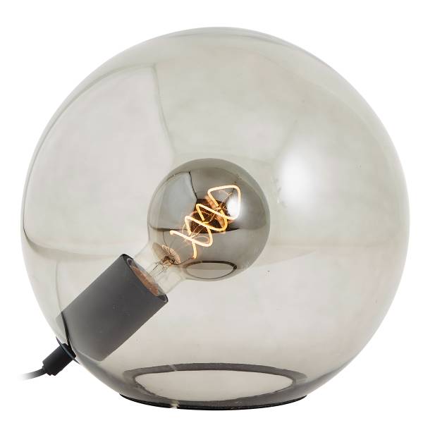 Lampada da tavolo Belado Vetro fumé / Acciaio - 1 punti luce
