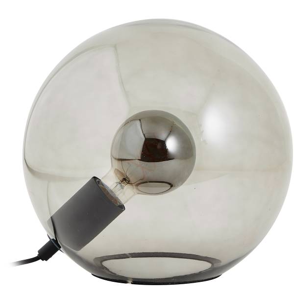 Lampada da tavolo Belado Vetro fumé / Acciaio - 1 punti luce