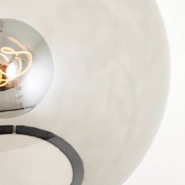 Lampada da tavolo Belado Vetro fumé / Acciaio - 1 punti luce